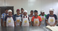 El equipo en la panadería de FIDA