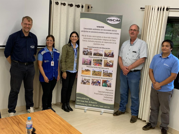Comitiva del Ministerio de Salud en visita de inspección del Sanatorio ASCIM