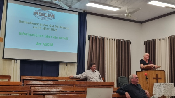 Programa de presentación de la ASCIM en la Iglesia Ost-MG en Eigenheim